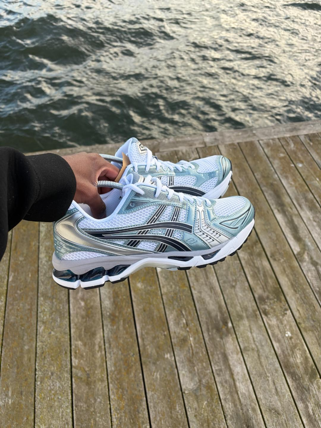 Kayano 14's Skor Isblå/Silver